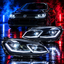 VLAND Dual Beam Projector Headlights For VW Golf 7.5 MK7.5 2017-22 W/Sequential picture