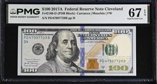United States 100 Dollars USA 2017A P 548 D Cleveland Superb Gem UNC PMG 67 EPQ picture