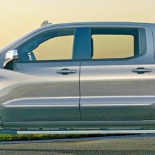 For: Chevy Silverado Crew 19-26 Painted Moldings w/ Chrome Inserts #CF-SIL19-CC picture