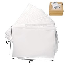 50-2000 Pack Clear Adhesive Packing List Shipping Label Envelopes Pouches 6