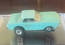 Aurora T-Jet Turquoise Mustang slot car picture