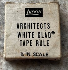 VTG. Lufkin Architects Stainless Tape Measure Thinline 5 Ft  & 1/4
