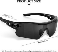 Gafas de seguridad (paquete de 6) con lentes envolventes resistentes a rayones picture