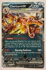 Charizard ex Tera Holo Double Rare 054/091 Paldean Fates English 330 HP picture