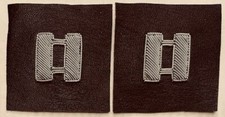 USA AIR FORCE BULLION CAPTAIN RANK INSIGNIA'S FOR LEATHER JACKETS - CP HAND MADE picture