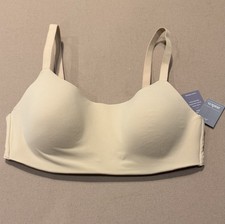 NWT-Auden Women's Luxe Stretch Lightly Line Molded Pad Bralette Nude XL Wireless picture