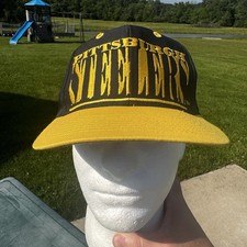 Pittsburgh Steelers Hat Snapback Logo 7 Vintage SpellOut Classic 90s picture