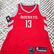 Nike Dri-FIT NBA Houston Rockets James Harden #13 Jersey Size 40 Red/Gray picture