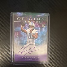 2023 Panini Origins Hendon Hooker Passing Stars Sig PSHH RC Auto /17 picture