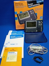 VTG 2002 Texas Instruments Voyage TI 200 Graphing Calculator Complete Cables  picture