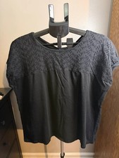 Torrid Black Eyelet Yoke Dolman Top Size 1 picture