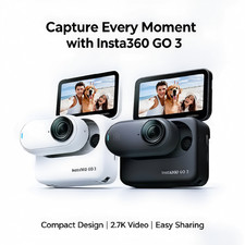 Insta360 GO 3 Waterproof 2.7K Mini Magnetic WiFi Action Pod Helmet Camera picture