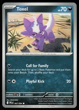 Toxel 067/094 Common Phantasmal Flames Pokemon Near Mint picture