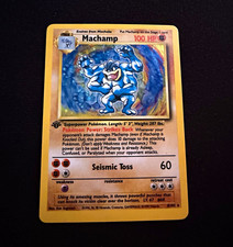 Wizards of the Coast Pokémon TCG Machamp 8/102 Base Set Holo Rare Unlimited ENG picture