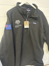 Patagonia Better Sweater 1/4 Zip Black Embroidered Mens Size 2XL picture