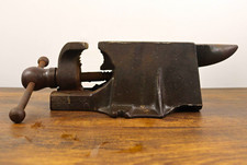 Vintage Carl E. Shields Combination Bench Vise and Anvil picture