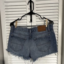 Lucky Brand Los Angeles Women's Denim Cut Off Shorts Size 27 Blue Medium Wash picture