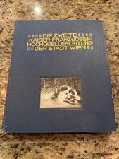 Antique 1910 Vienna Water Aqueduct History Book Kaiser Franz Josef Gerlach Wien⁠ picture