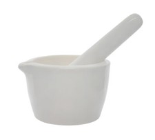 Porcelain Mortar & Pestle Set, 1.7oz - Unglazed Grinding Surface - Eisco Labs picture