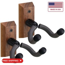 Tatuo 2 Pcs 2/4 Pcs Crossbow Hanger for Wall, Fake Gun Rack Mount, Walnut picture