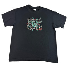 Vintage 90s Levis Sound of Sun Graphic T Shirt Large USA Made Double Sided Black picture