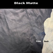 Genuine Sheepskin Lambskin Hide 5-7 Sq Ft Soft Leather Matte Black picture