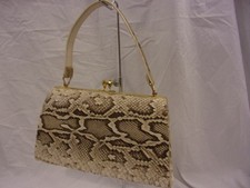 Vintage 1960'S / 70'S  Small Genuine Python Purse Very Elegant 9.5
