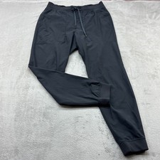 Lululemon ABC Jogger Mens L Black Tapered Athletic Pants Drawstring Performance picture