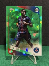 2025-26 Topps Chrome UEFA Sapphire Nuno Mendes Green Refractor 04/99 PSG picture