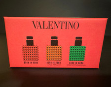Valentino Born In Roma Spray Sample Gift Set 3x0.2 fl oz Coral/Green picture