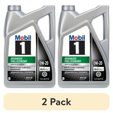 (2 pack) Mobil 1 Advanced Fuel Economy Full Synthetic Motor Oil 0W-20, 5 Quart picture