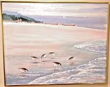🔥RARE Vintage Lee Reynolds Large MCM Canvas Painting Vanguard Studios 50x40🔥 picture