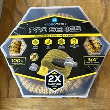 Hydrotech 5560 Pro Series 100 Ft 3/4” Expandable Burst Proof Hose RV Garden picture