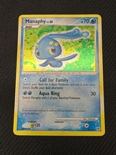 Manaphy 9/130 Diamond and Pearl Holo Rare LP picture