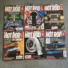 LOT of 6 HOT ROD Magazines 2016 2017 Camaro Funny Cars Ford Chevy Dodge Charger picture
