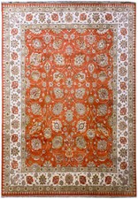 8x10' Fine Quality Agra Ziglar Rug CORAL # F-6475 picture