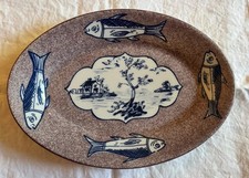 Vintage Homer Laughlin  Shields Tavern Oval Serving Platter Fish VA picture