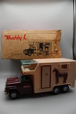 VTG #5463 Buddy L Horse Van with 3 Horses  W/Orig Box & Horses Super Clean picture