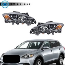 For 2013-2015 Mazda CX-9 Headlights Left+Right Side Clear Lens Halogen Headlamps picture