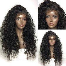Synthetic Lace Front Wig Loose Curly Wave Hair Heat Resistant for Black Women picture
