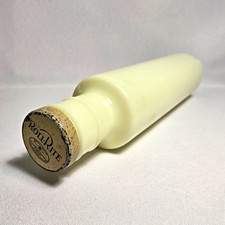 Vintage McKee Uranium Milk Glass Rolling Pin Roll Rite screw cap 14