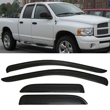 Fit 2002-2009 Ram 1500 2500 Quad Cab Smoke Window Visor Sun Vent Rain Wind Guard picture