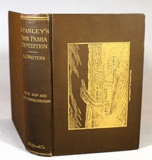 Stanley's Emin Pasha Expedition 1890 1st Ed A J Wauters Lippencott Color Map picture