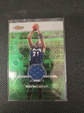 2002-03 Topps Finest Game-Worn Jersey 558/999 Kevin Garnett #128 HOF picture