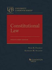 Constitutional Law - Hardcover, by Feldman Noah; Sullivan - Very Good picture
