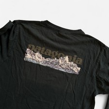 Vintage 1990s Patagonia Mountain Graphic Long Sleeve T-Shirt picture