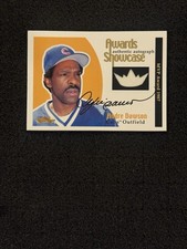 2001 Fleer Showcase Andre Dawson Awards Showcase Auto Relic Card /25 Cubs HOF picture