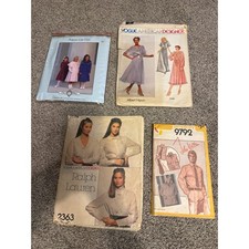 Vintage Sewing Pattern Lot Ralph Lauren Albert Nipon John Weitz Chery Williams picture