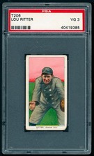 1909-11 T206 Piedmont - Lew Ritter, Kansas City - Incredible Color - PSA 3 picture