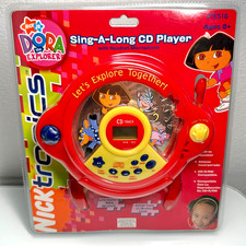 Dora the Explorer Nicktronics DTE516 Sing Along CD Player Headset Mic NEW 2006 picture